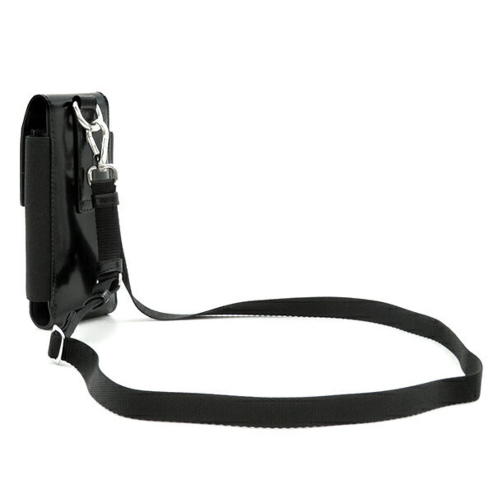 Prada Black Leather Triangle Case Smartphone - image 1